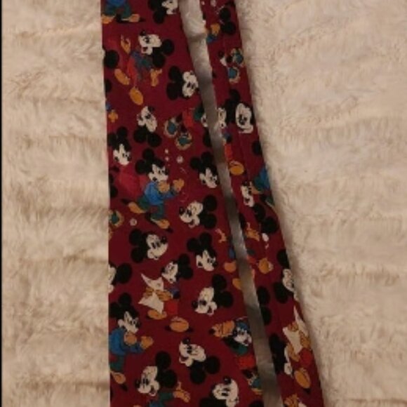 Disney Mickey Mouse Multi-Face Ties (Set of 2) – Burgundy & Black/White Novelty - Picture 6 of 12